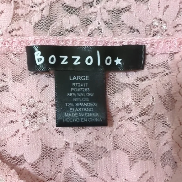 Baby Pink Sheer Lace Chemise Nighty - Picture 7 of 8